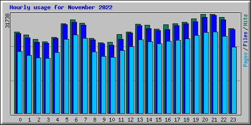 Hourly usage for November 2022