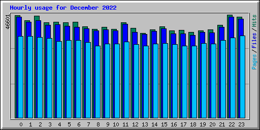 Hourly usage for December 2022