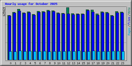 Hourly usage for October 2025
